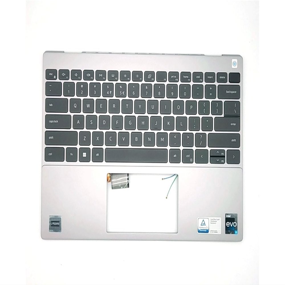 Bayjebu Replacement Parts for DELL Inspiron 5320 5325 13.3" Palmrest Keyboard Bezel US-English Backlit Gray 04DW17 4DW17