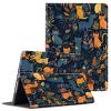 ACWDMKH for Surface Pro X Case Protector PU Leather Slim Folio Stand Multiple Viewing Angles Shockproof Cover for Microsoft Surface Pro X 13" 2021/2020/2019 Tablet,Cat and Plant view 1