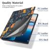 ACWDMKH for Surface Pro X Case Protector PU Leather Slim Folio Stand Multiple Viewing Angles Shockproof Cover for Microsoft Surface Pro X 13" 2021/2020/2019 Tablet,Cat and Plant view 3