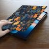 ACWDMKH for Surface Pro X Case Protector PU Leather Slim Folio Stand Multiple Viewing Angles Shockproof Cover for Microsoft Surface Pro X 13" 2021/2020/2019 Tablet,Cat and Plant view 4
