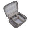 Portable Cable Organizer Bag - Waterproof Electronics Accessories Carrying Case for Chargers, Hard Drives, Gray view 3