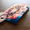ACWDMKH for Surface Pro X Case Protector PU Leather Slim Folio Stand Multiple Viewing Angles Shockproof Cover for Microsoft Surface Pro X 13" 2021/2020/2019 Tablet,Flower and Owl view 4