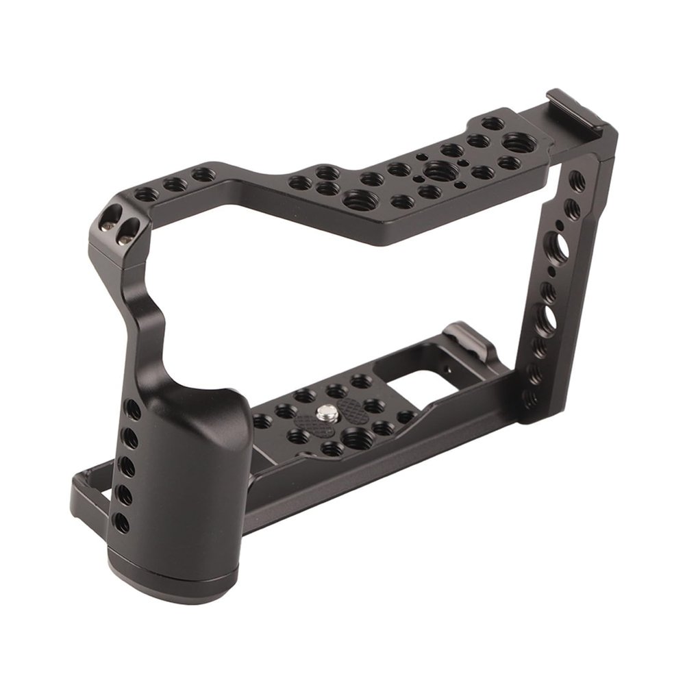 Camera Cage, Aluminium Alloy Video Cage Stabilizer, Photography SLR/Mirrorless Camera Cage Accessory with Cold Shoe Mounts for XT2/XT3