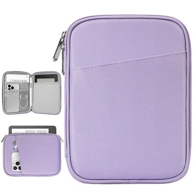 Vinabilia 6-7 Inch Sleeve Carrying Case for 7" Kindle Colorsoft Signature Edition and All-New Kindle Paperwhite, Protective Sleeve Cover Pouch Bag for 6" Kindle/Kindle Oasis/E-Reader, Grey Purple