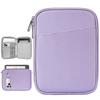 Vinabilia 6-7 Inch Sleeve Carrying Case for 7" Kindle Colorsoft Signature Edition and All-New Kindle Paperwhite, Protective Sleeve Cover Pouch Bag for 6" Kindle/Kindle Oasis/E-Reader, Grey Purple view 1