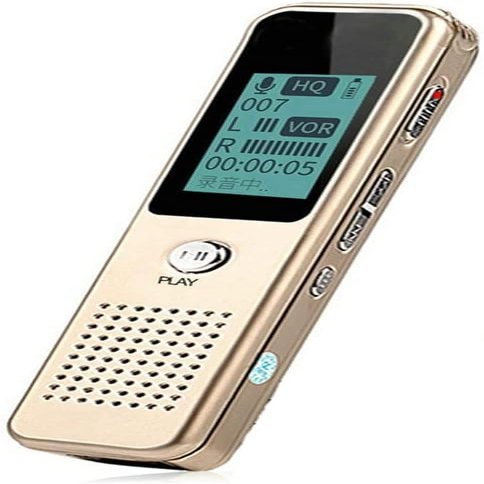 PATINS Portable Audio Voice Recorder Digital Mini Recording Dictaphone with Password Protection Function MP3 Player