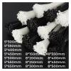 CHATROOM Black White Self-Locking Plastic Nylon Tie 5 * 300mm~8 * 500mm Cable Tie Fastening Ring Cable Tie Zip Wraps Strap (Color : Black-100pcs, Size : 5x450mm) view 2