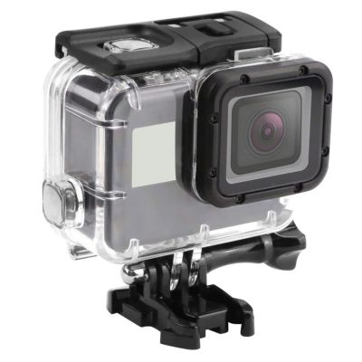 MOOKEENONE PC + Aluminum Alloy Underwater Diving Waterproof Housing Case with Touch Back Cover for GoPro Hero7 Action Camera Accessories