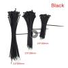 CHATROOM 100 PCS Self-Locking Cable Tie Nylon Plastic Cable Tie Buckle Strong Cable Tie Zip Wraps Strap Holder (Color : Black, Size : 2.5x100mm) view 3