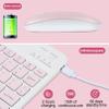 Bluetooth Keyboard and Mouse Combo Ultra-Slim Portable Rechargeable Compact Wireless Mouse Keyboard Set for Pad/iPad Pro/iPad mini/iPad Air Mac OS,Android Windows iOS and Above(Pink) view 2