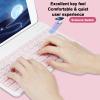 Bluetooth Keyboard and Mouse Combo Ultra-Slim Portable Rechargeable Compact Wireless Mouse Keyboard Set for Pad/iPad Pro/iPad mini/iPad Air Mac OS,Android Windows iOS and Above(Pink) view 3