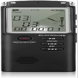 PATINS USB Professional Voice Recorder 96 Hours Dictaphone with WAV MP3 Player Digital Audio Voice Interview Recorder