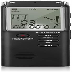PATINS USB Professional Voice Recorder 96 Hours Dictaphone with WAV MP3 Player Digital Audio Voice Interview Recorder