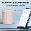 Bluetooth Speaker Wireless,IP67 Waterproof & Dustproof Portable Speaker with Lights,15W Loud Stereo Sound, 2500mAh Battery All Day Playtime, TWS Pairing, BT5.3, Home/Party/Outdoor/Beach (Pink) view 4