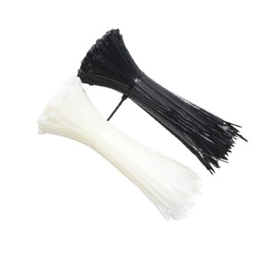 CHATROOM Cable Ties Nylon Self-Locking Binding Plastic Cable Zip Tie 100Pcs Black 5x300 Fastening Ring 3x100 Wire Wrap (Color : 100 Pieces White, Size : 3x120mm)