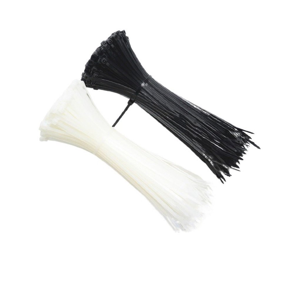 CHATROOM Cable Ties Nylon Self-Locking Binding Plastic Cable Zip Tie 100Pcs Black 5x300 Fastening Ring 3x100 Wire Wrap (Color : 100 Pieces White, Size : 3x120mm)