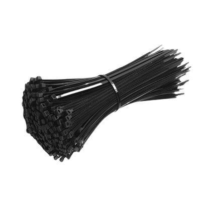 CHATROOM 300/100Pcs Self-Locking Plastic Nylon Ties Detachable Cable Cord Ties Straps Fastening Loop Wire Ties for Home Office (Color : Black(100Pcs), Size : 3X150MM)