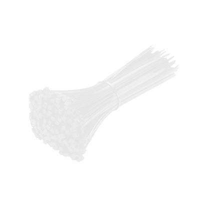 CHATROOM Self-Locking Nylon Cable Ties Plastic Cord Ties Straps Fastening Loop Binding Straps Cord Management Ties 200/100Pcs (Color : 100PCS White, Size : 3x150mm)
