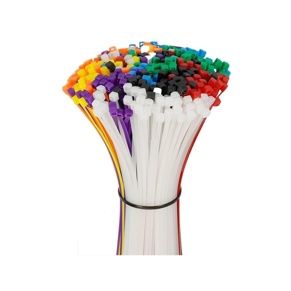 CHATROOM 3200mm 100Pcs Multicolor Slef-Locking Nylon Cable Tie Quickly Bundle Plastice Loop Wire Wrap
