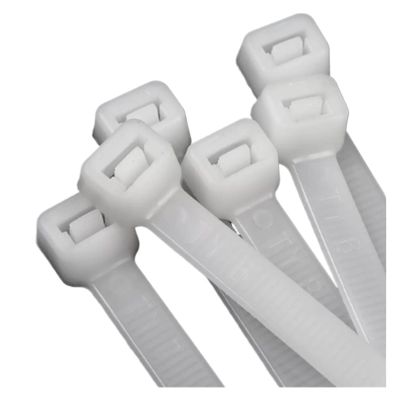 CHATROOM Black White Self-Locking Plastic Nylon Tie 5 * 300mm~8 * 500mm Cable Tie Fastening Ring Cable Tie Zip Wraps Strap (Color : White-50pcs, Size : 5x500mm)