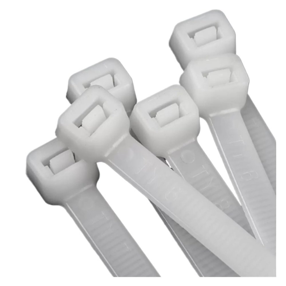 CHATROOM Black White Self-Locking Plastic Nylon Tie 5 * 300mm~8 * 500mm Cable Tie Fastening Ring Cable Tie Zip Wraps Strap (Color : White-50pcs, Size : 5x500mm)