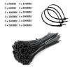 CHATROOM Self-Locking Plastic Nylon Cable Tie 100 Pcs Black 5x300 Cable Tie Fastening Ring 3x200 Industrial Cable Tie Cable Tie (Color : Black, Size : 4x300 Width 2.6mm) view 3