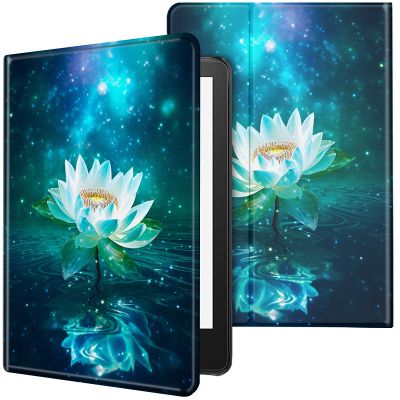 CGFGHHUY Case for All-New Kindle 11th Generation 6 inch 2022 Lightweight Protective Smart Stand Cover with Auto Wake Sleep Case for Kindle 2022 11th Gen E-Reader - Galaxy Lotus Flower