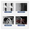 CHATROOM Black White Self-Locking Plastic Nylon Tie 5 * 300mm~8 * 500mm Cable Tie Fastening Ring Cable Tie Zip Wraps Strap (Color : Black-50pcs, Size : 5x450mm) view 4