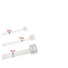 CHATROOM 1000/500/250/100pcs Nylon Cable Tie 4 * 200 Self-Locking Binding Cable Tie Plastic Buckle Strength Size Wire Tie White (Color : White, Size : 8x400mm 250pcs) view 3