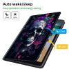 CGFGHHUY for Kindle Paperwhite Case 6 inch 10th Generation 2018 Lightweight Protective Smart Stand Cover with Auto Wake Sleep Case for Kindle Paperwhite E-Reader - Purple Flower Skull view 3