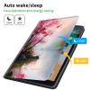 CGFGHHUY for Kindle Scribe Case for Kindle Scribe Cover 10.2 inch Lightweight Protective PU Leather Smart Stand Cover with Auto Wake Sleep Case for Kindle Scribe 2022 - Pink Cherry Blossom Tree view 3