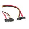 30cm/50cm 22Pin(15+7) Male to 22 Pin Female SATA Serial ATA Data Power Cable Extension Connector Cord SATA Cables (Size : 0.5M) view 1