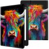 CGFGHHUY for Kindle Paperwhite Case 6 inch 10th Generation 2018 Lightweight Protective Smart Stand Cover with Auto Wake Sleep Case for Kindle Paperwhite E-Reader - Beautiful Watercolor Cow view 1