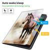 CGFGHHUY Case for 6.8 inch Kindle Paperwhite 11th Generation 2021/Kindle Paperwhite Signature Edition Lightweight Protective Smart Stand Cover with Auto Wake Sleep - Watercolor Horses view 3