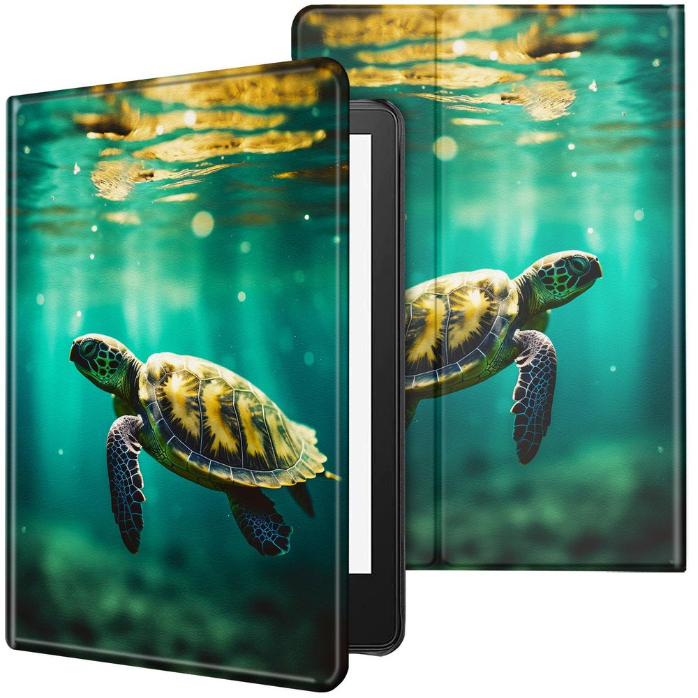 CGFGHHUY for Kindle Paperwhite Case 6 inch 10th Generation 2018 Lightweight Protective Smart Stand Cover with Auto Wake Sleep Case for Kindle Paperwhite E-Reader - Turtles in The Sea