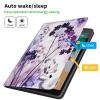 CGFGHHUY for Kindle Scribe Case for Kindle Scribe Cover 10.2 inch Lightweight Protective PU Leather Smart Stand Cover with Auto Wake Sleep Case for Kindle Scribe 2022 - Purple Marble and Flowers view 3