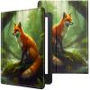CGFGHHUY Case for 6.8 inch Kindle Paperwhite 11th Generation 2021/Kindle Paperwhite Signature Edition Lightweight Protective Smart Stand Cover with Auto Wake Sleep - Green Forest Fox view 1