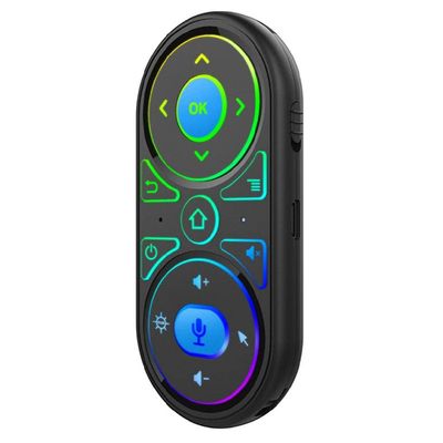 hejhncii Learning Backlit Air Mouse for Smart Voice Remote Control Rechargeable Air Mouse 2.4G Backlit Voice Remote Control Remote Controller with Learning Function for Box Smart