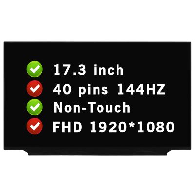 BTSELSS FHD 1920x1080 40 pins 144HZ LCD Non-Touch Screen Replacement for ASUS TUF FA706IHR-BS51-CB 17.3" Display Panel