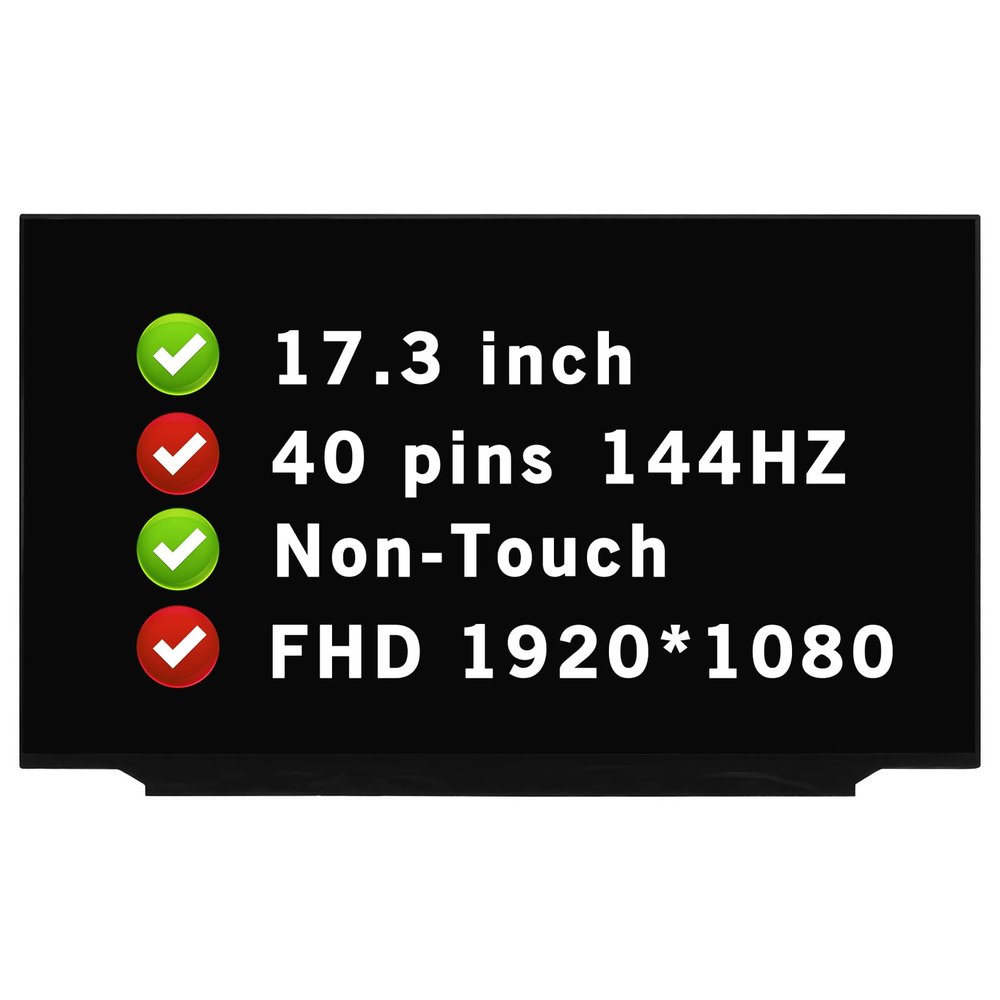 BTSELSS FHD 1920x1080 40 pins 144HZ LCD Non-Touch Screen Replacement for ASUS TUF FA706IHR-BS51-CB 17.3" Display Panel