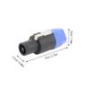 WOFASHPURET 4pcs Four-core Loudspeaker Connectors Audio Connectors for Professional for Studios Ktvs Bars and More view 2