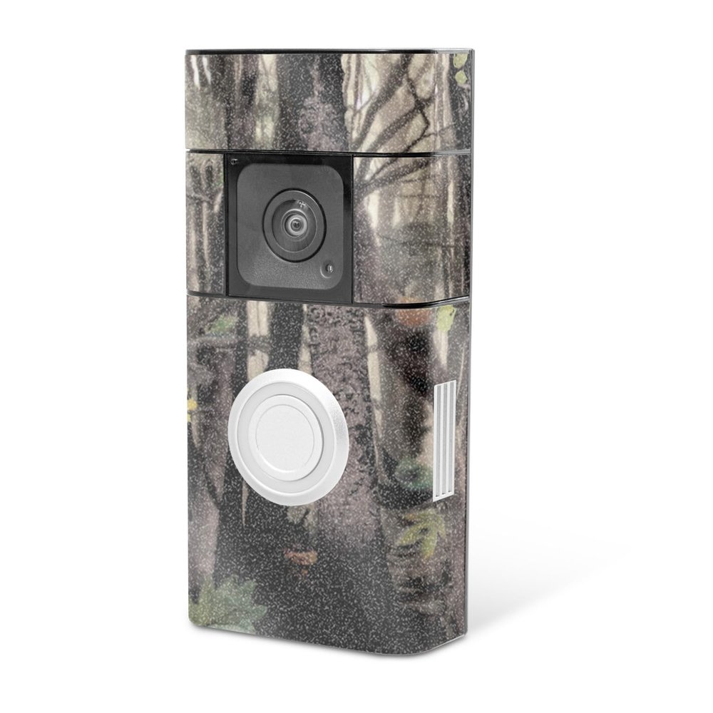 MightySkins Glossy Glitter Skin Compatible with Ring Video Doorbell Plus - Tree Camo | Protective, Durable High-Gloss Glitter Finish | Easy to Apply, Remove, and Change Styles