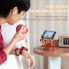2 in 1 Mobile Phone StandSpeaker, 360 Degree Surround Sound, WirelessConnection, Vivid Crab Shape Decoration for Desk (Red) view 3