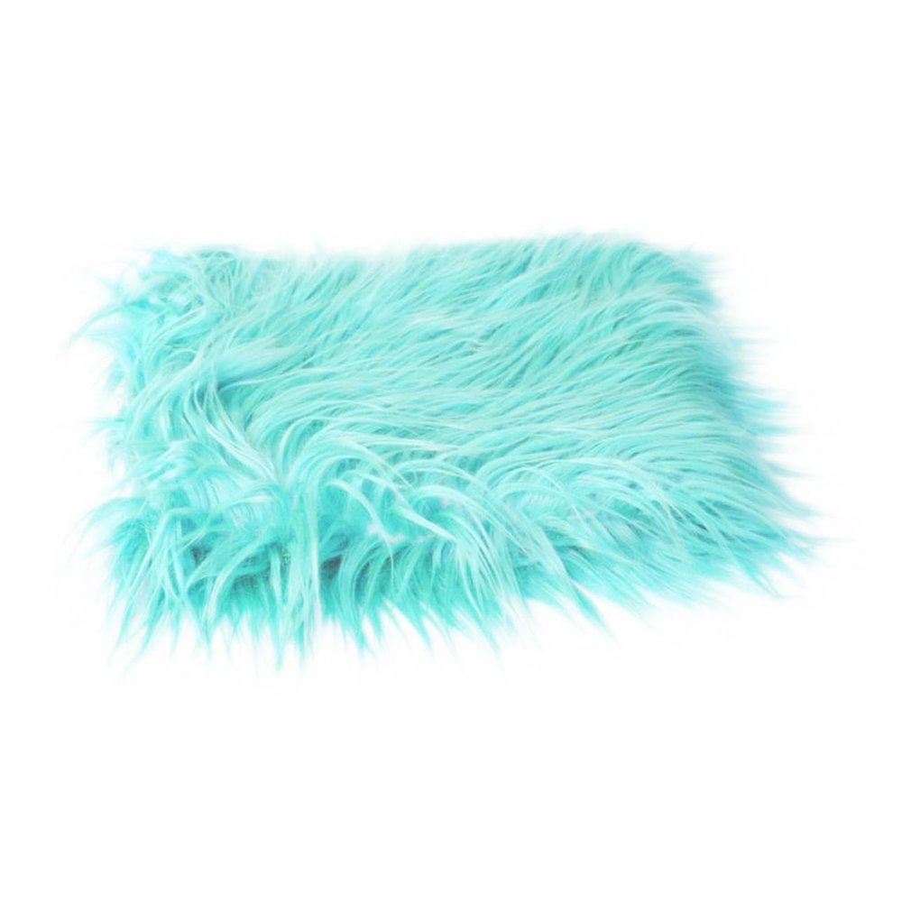 COOPHYA Faux Fur Photography Baby Photography Mat Infant Photo Blanket White Furry Throw Blanket Winter Blankets for Christmas Photo Props DIY White Furry Rugs Newborn Hairy Baby Blanket