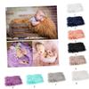 COOPHYA Faux Fur Photography Baby Photography Mat Infant Photo Blanket White Furry Throw Blanket Winter Blankets for Christmas Photo Props DIY White Furry Rugs Newborn Hairy Baby Blanket view 2
