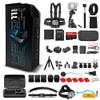 GoPro HERO11 (Go Pro HERO11) Black - Waterproof Action Camera with 5.3K Ultra HD Video, 27MP Photos, 1/1.9" Sensor, Live Streaming, Webcam, Stabilization + 64GB Card & 50 Piece Accessory Kit view 1