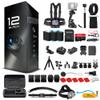 GoPro HERO12 (Hero 12) Black - with 50 Piece Accessory Kit and 2 Extra Batteries + 64GB Card - Waterproof Action Camera - 5.3K HDR, 27MP Photos, 1/1.9" Sensor, Live Streaming, Webcam, Stabilization view 1