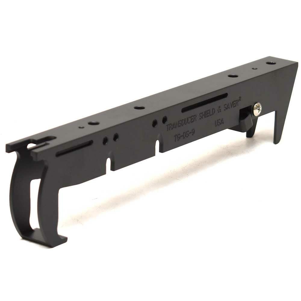 Boat Transducer Shield Saver TG-DS-9 | Black Powder Coated Aluminum