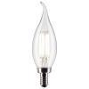 Satco 3012445 60W Equivalence CA10 Flame Tip E12 Candelabra Filament Warm White LED Bulb Pack of 2 view 2