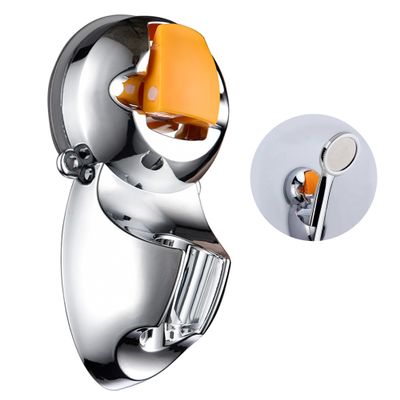 UGpine Shower Head Holder, Handheld Shower Holder, Shower Head Bracket with Strong Suction Cup, Adjustable Shower Bracket, Wall Movable Shower Bracket, No Punch Bathroom Accessories